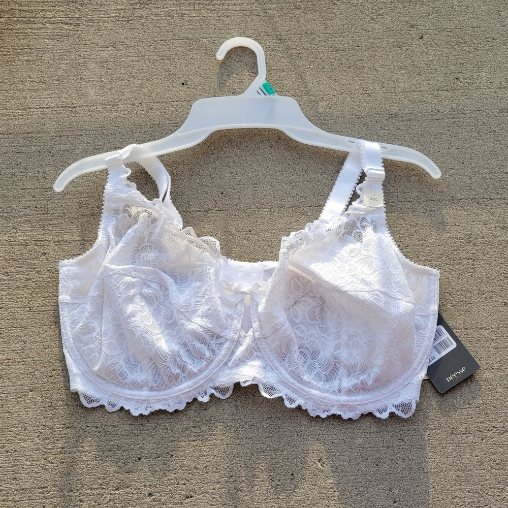 Unlined wired lace bra